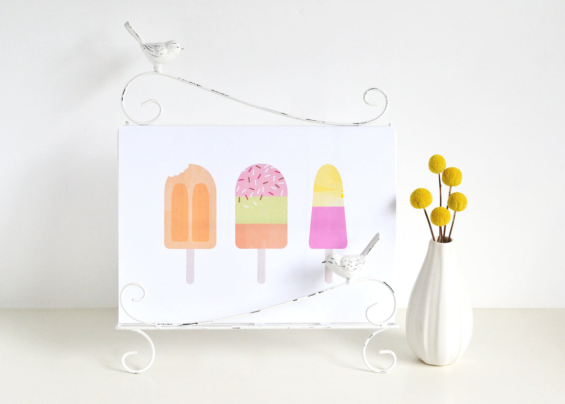 Icy treats printable wall art