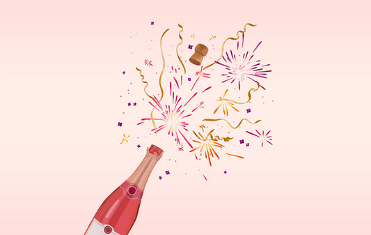 Champagne fireworks desktop, phone and tablet wallpaper