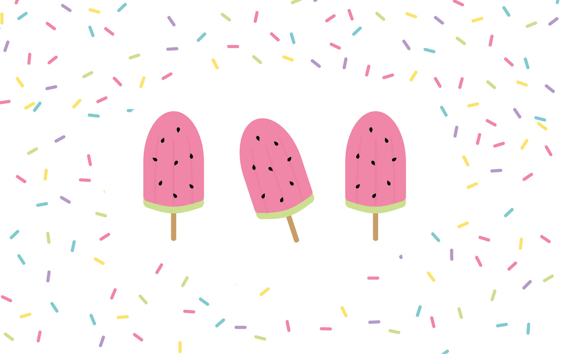 Watermelon popsicle desktop wallpaper