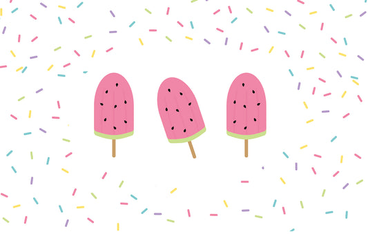 Watermelon popsicle desktop wallpaper