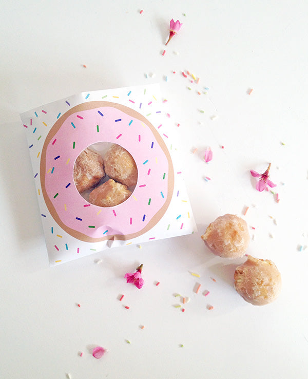 DIY printable donut treat bags