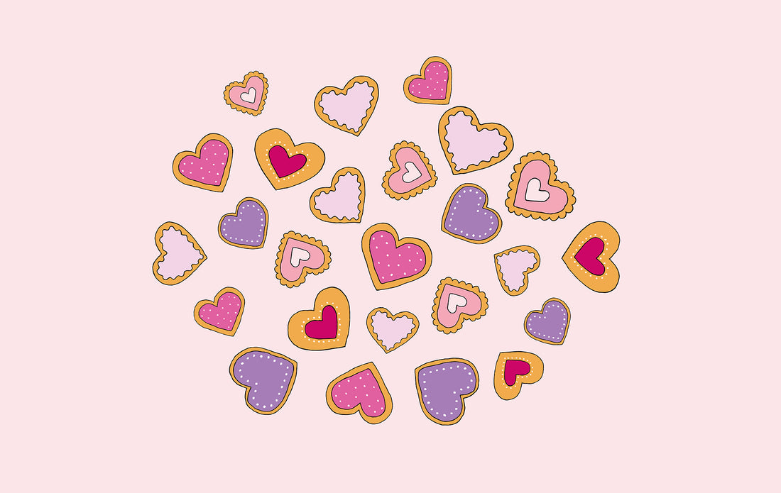 Heart cookie desktop wallpaper