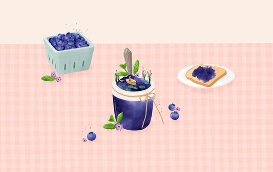 Blueberry jam desktop, phone and tablet wallpaper