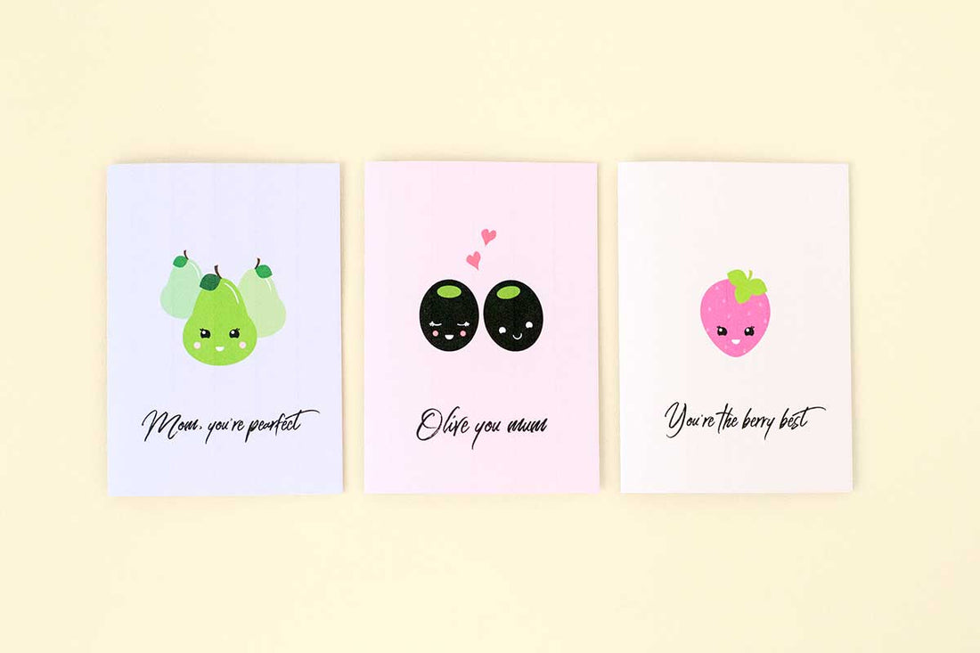 Printable pun Mother's Day cards