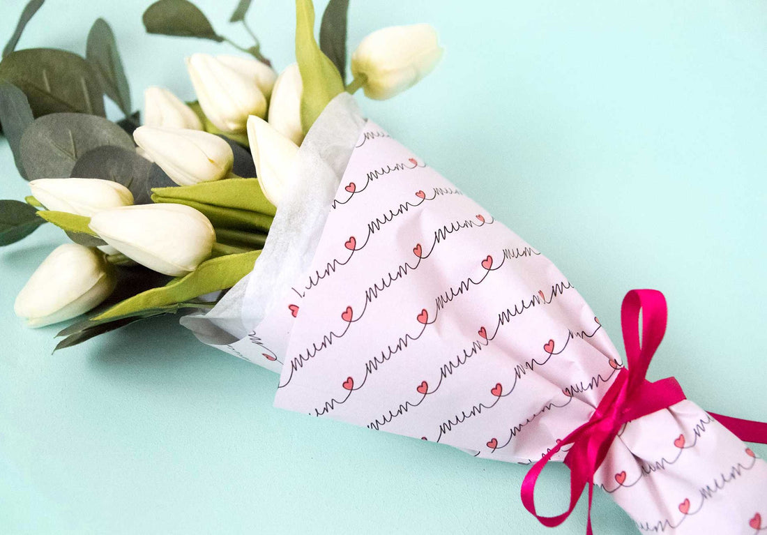Printable Mother's Day flower wraps