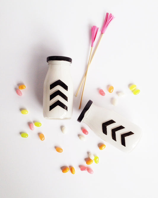 DIY painted candy jars