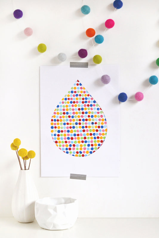 DIY nursery wall art for Simply Peachy Baby
