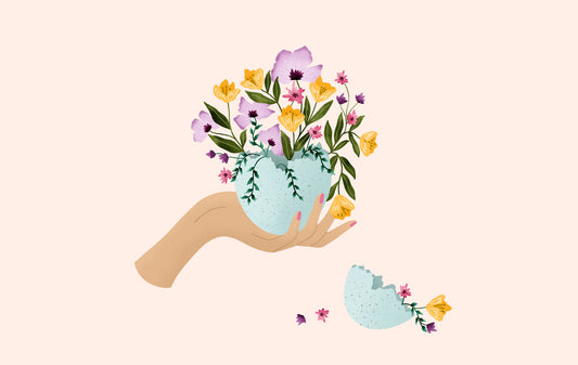 Spring egg desktop, phone and tablet wallpaper