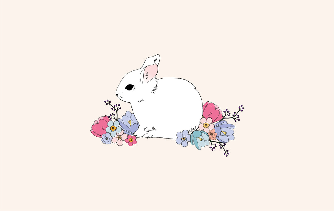 Spring bunny desktop wallpaper