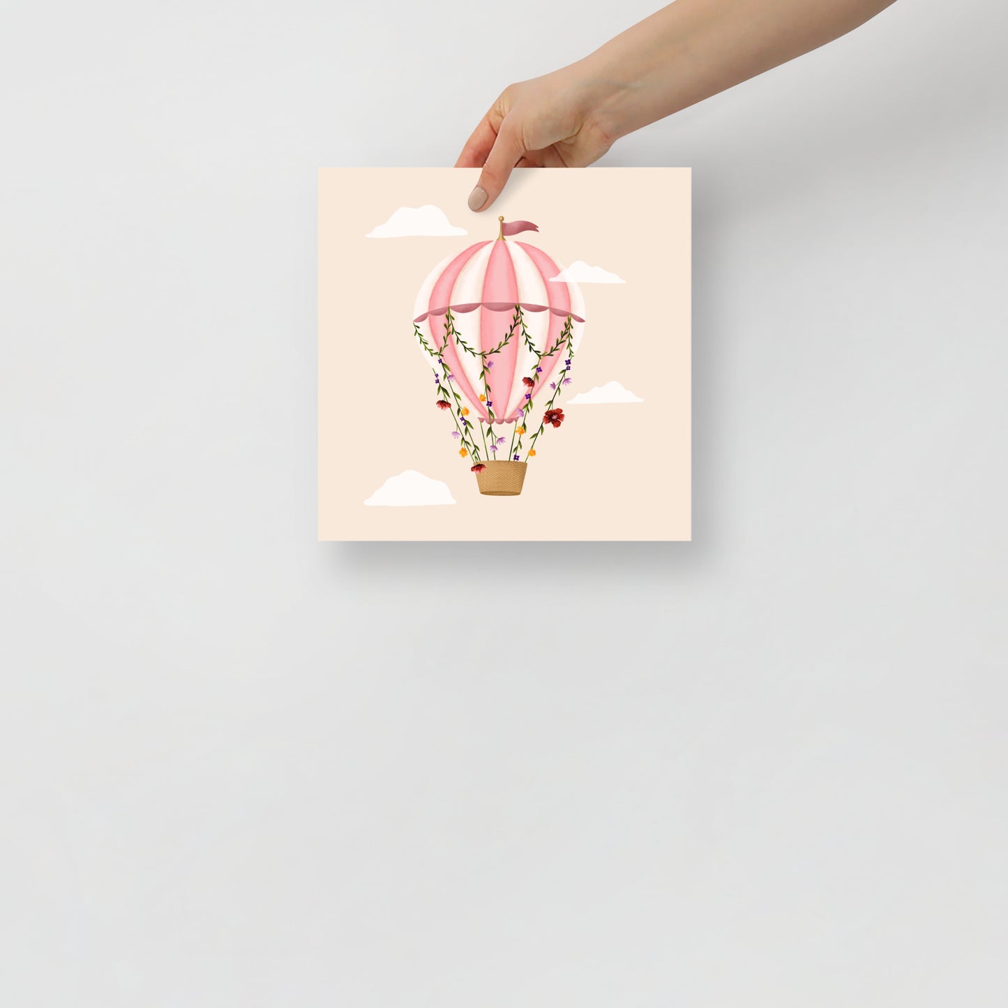 Hot air balloon art print