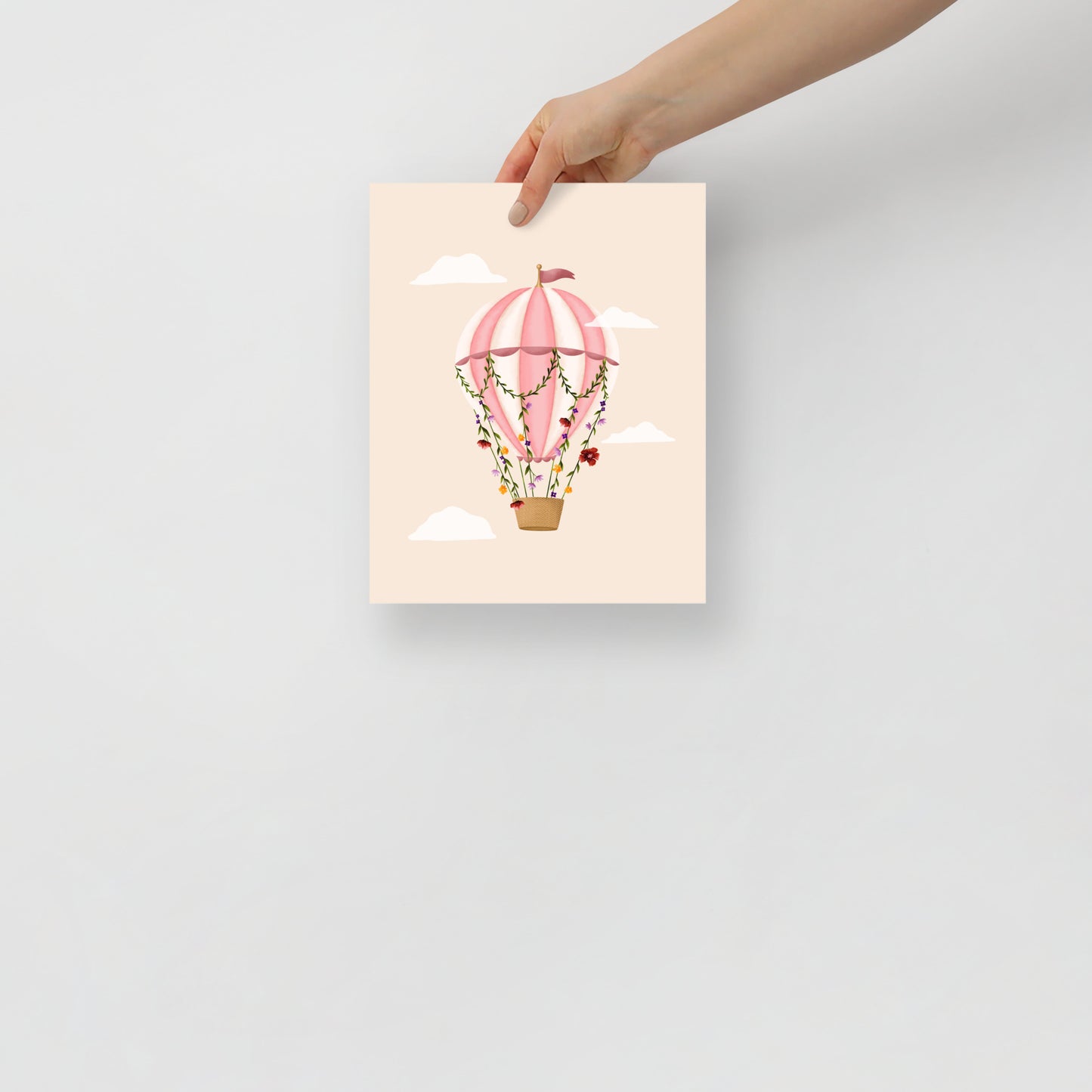 Hot air balloon art print