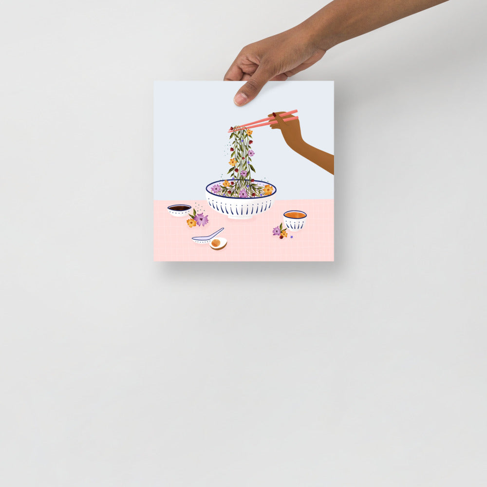 Noodles art print