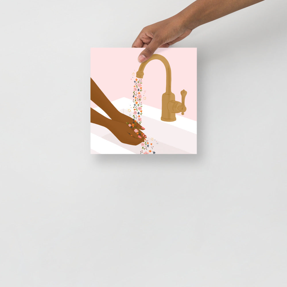 Washing Hands art print