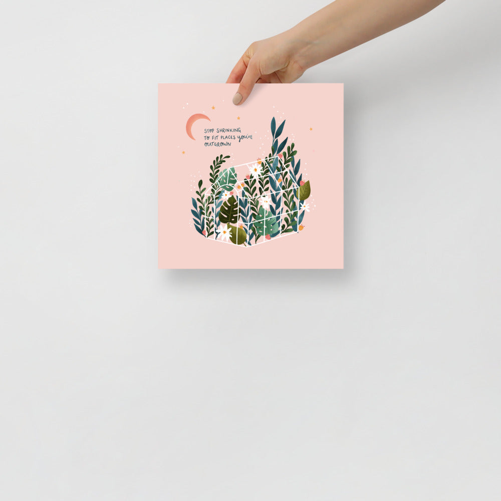 Outgrown art print