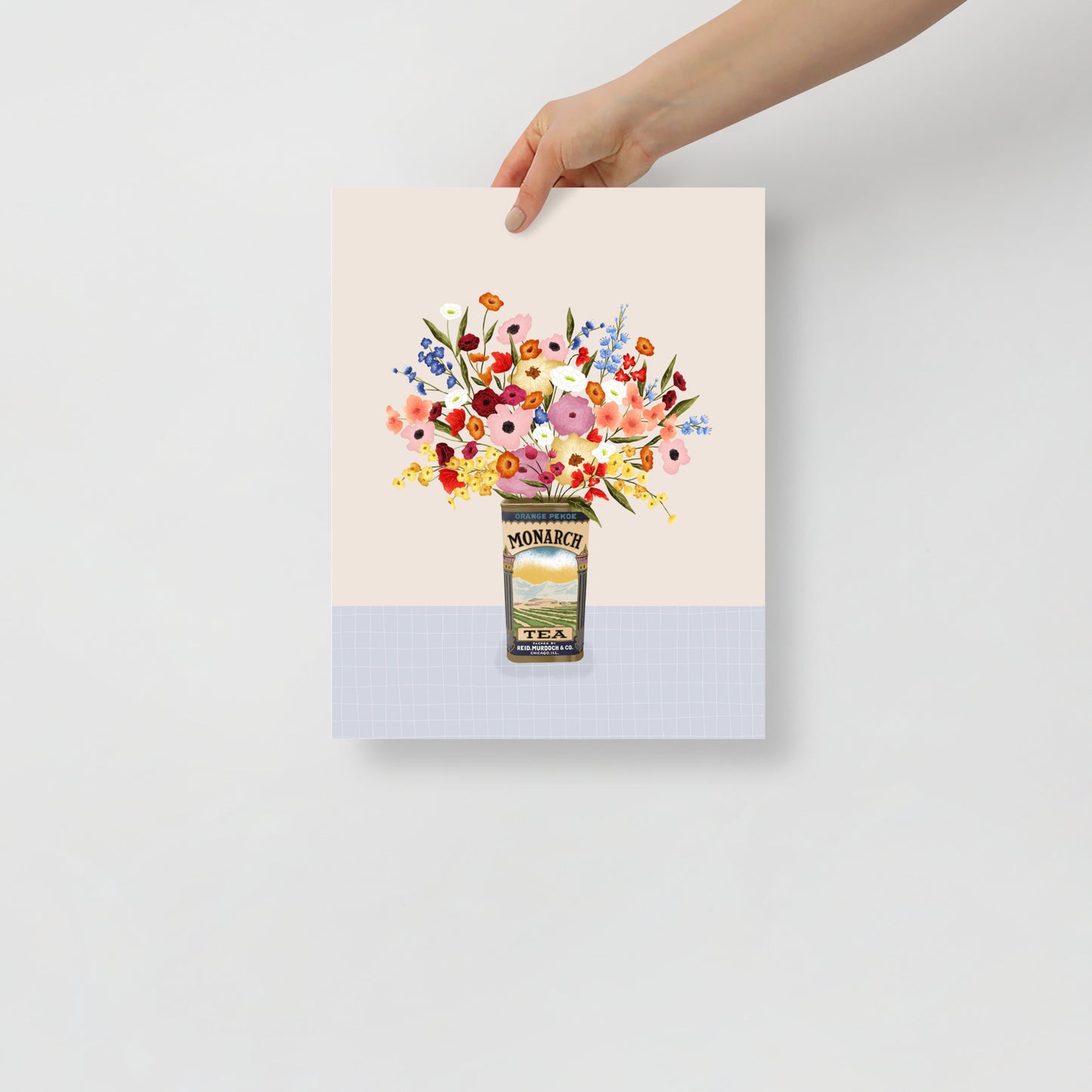 Vintage bouquet art print