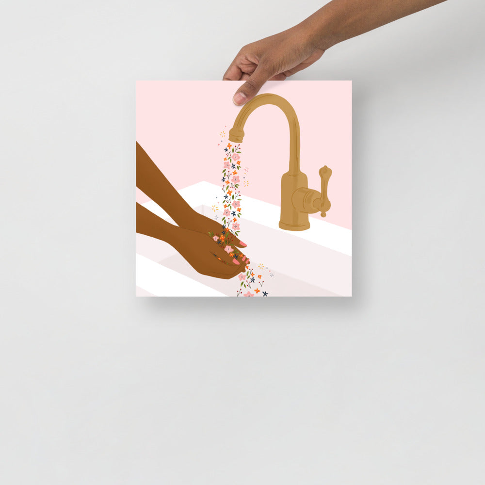 Washing Hands art print