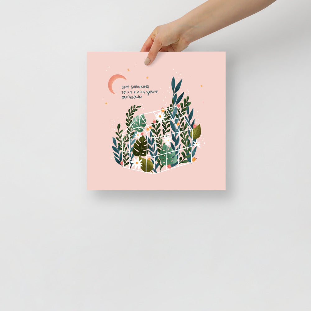 Outgrown art print