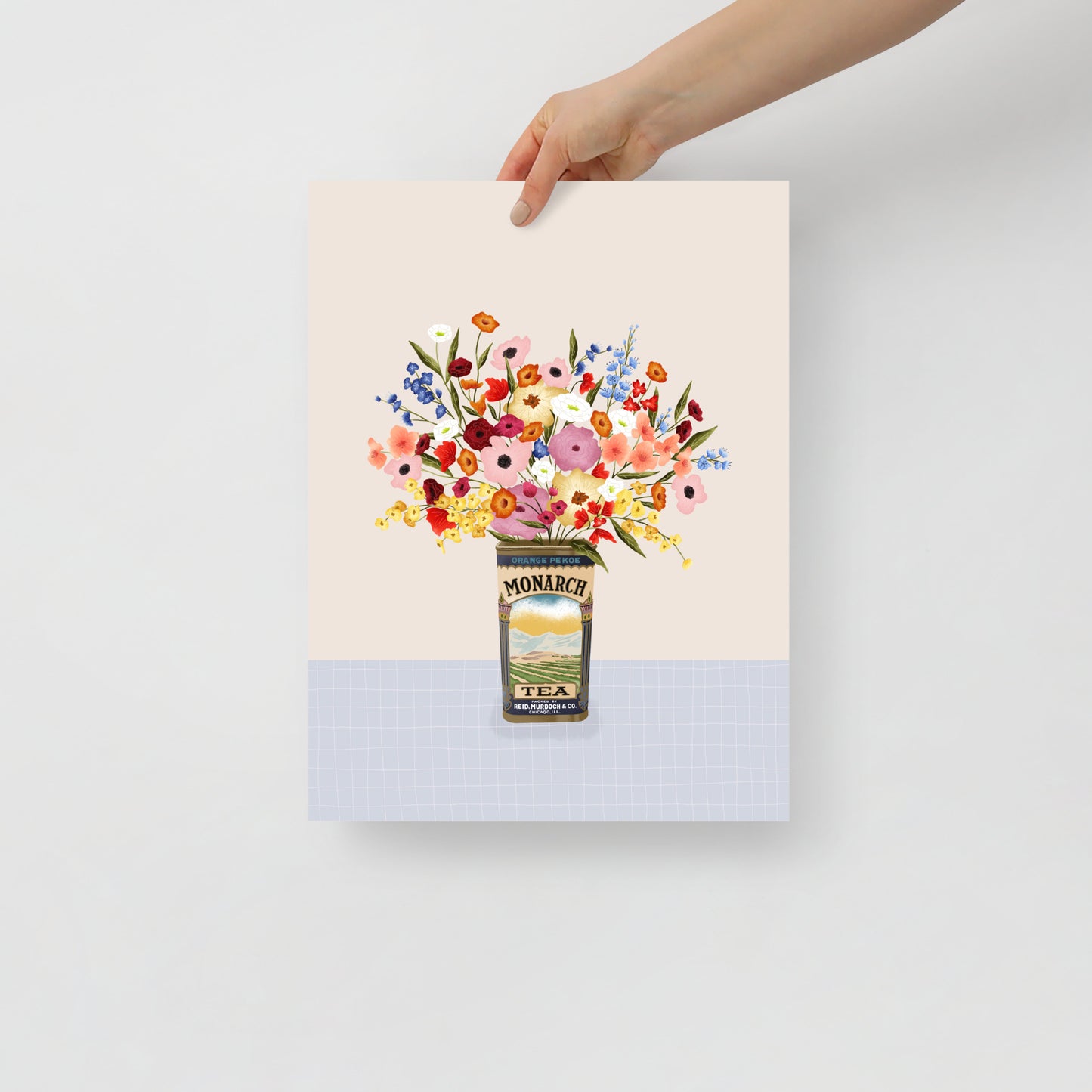 Vintage bouquet art print