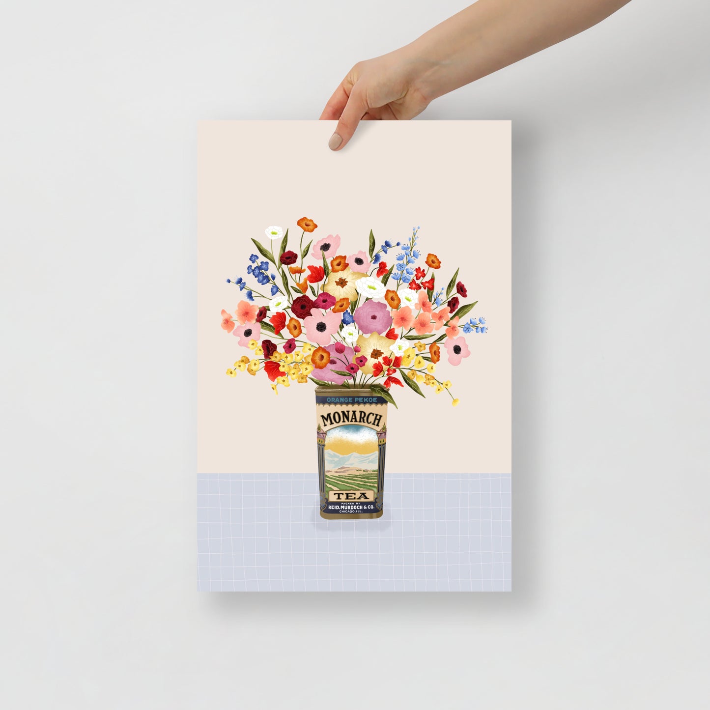 Vintage bouquet art print