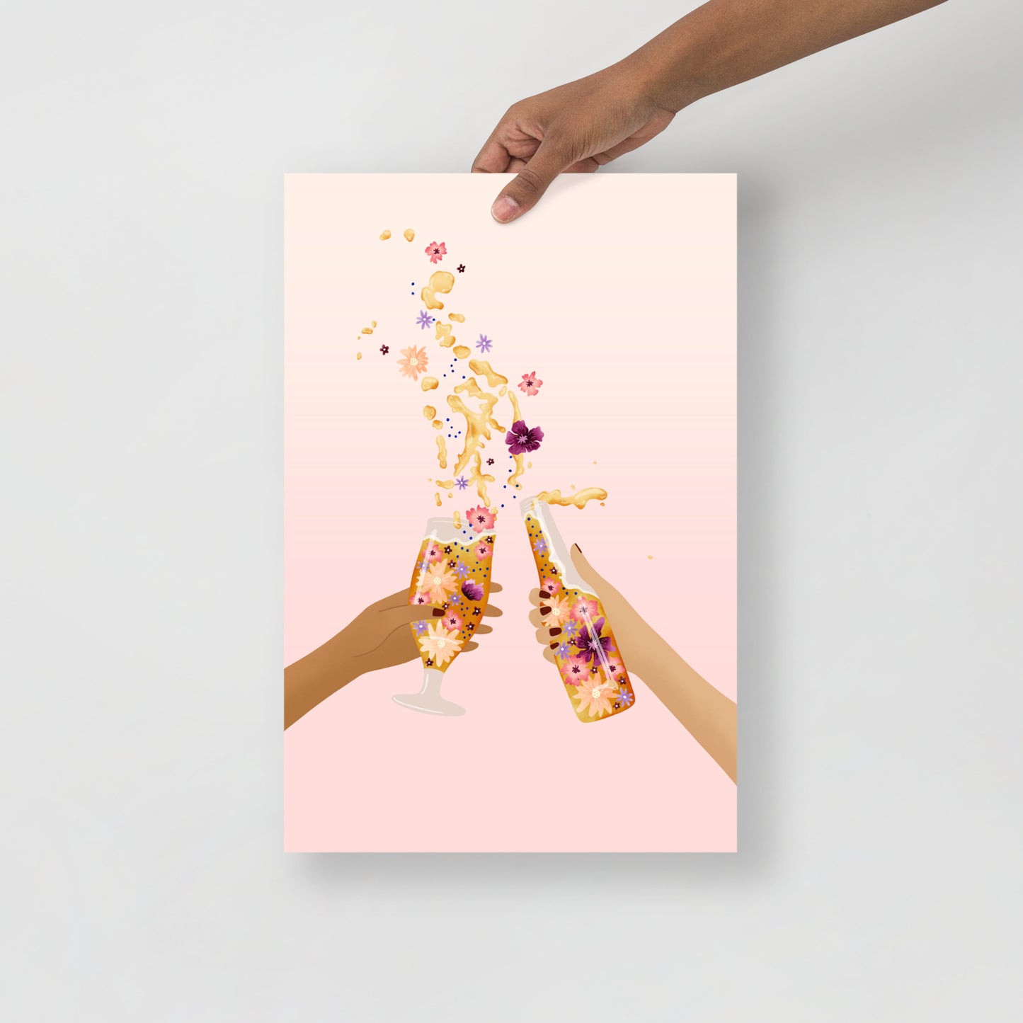 Cheers beers art print