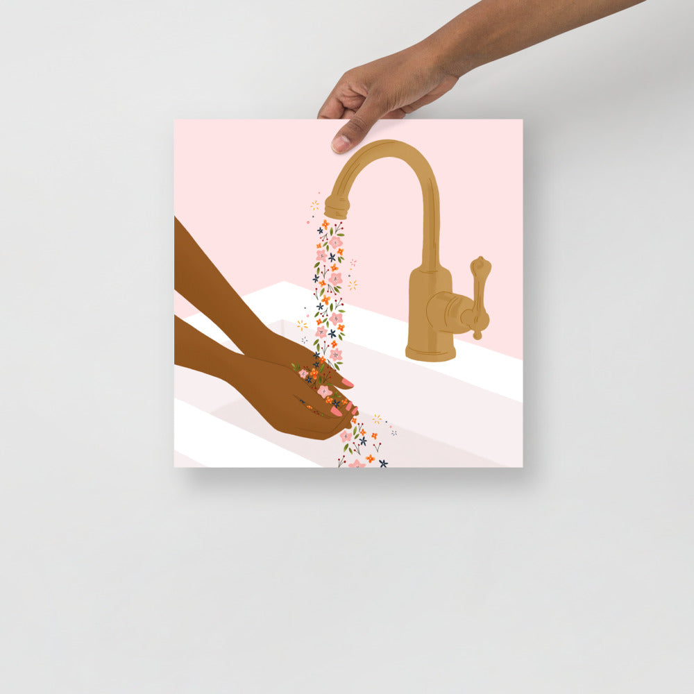 Washing Hands art print