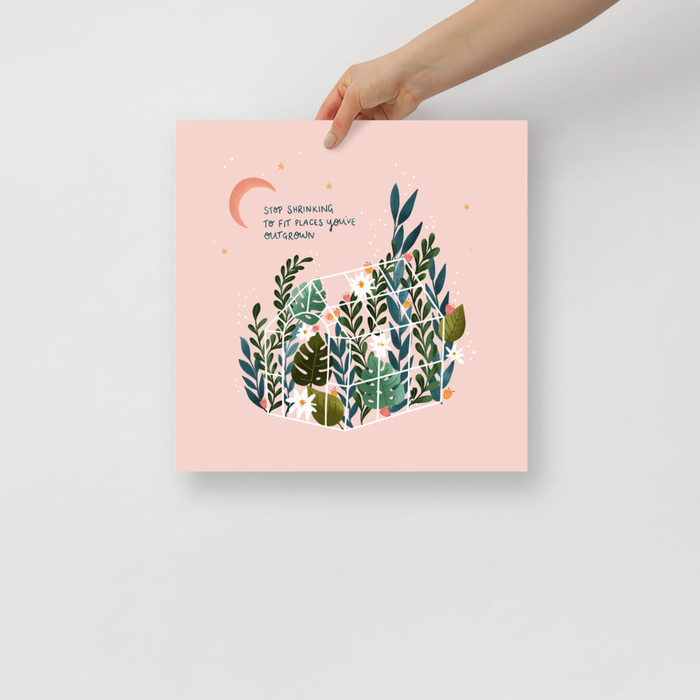 Outgrown art print