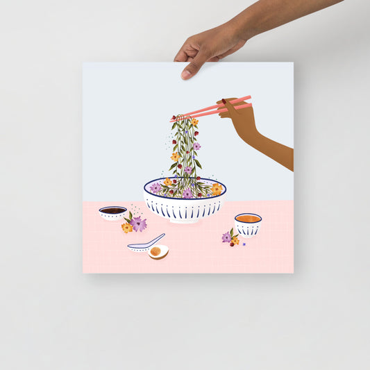 Noodles art print