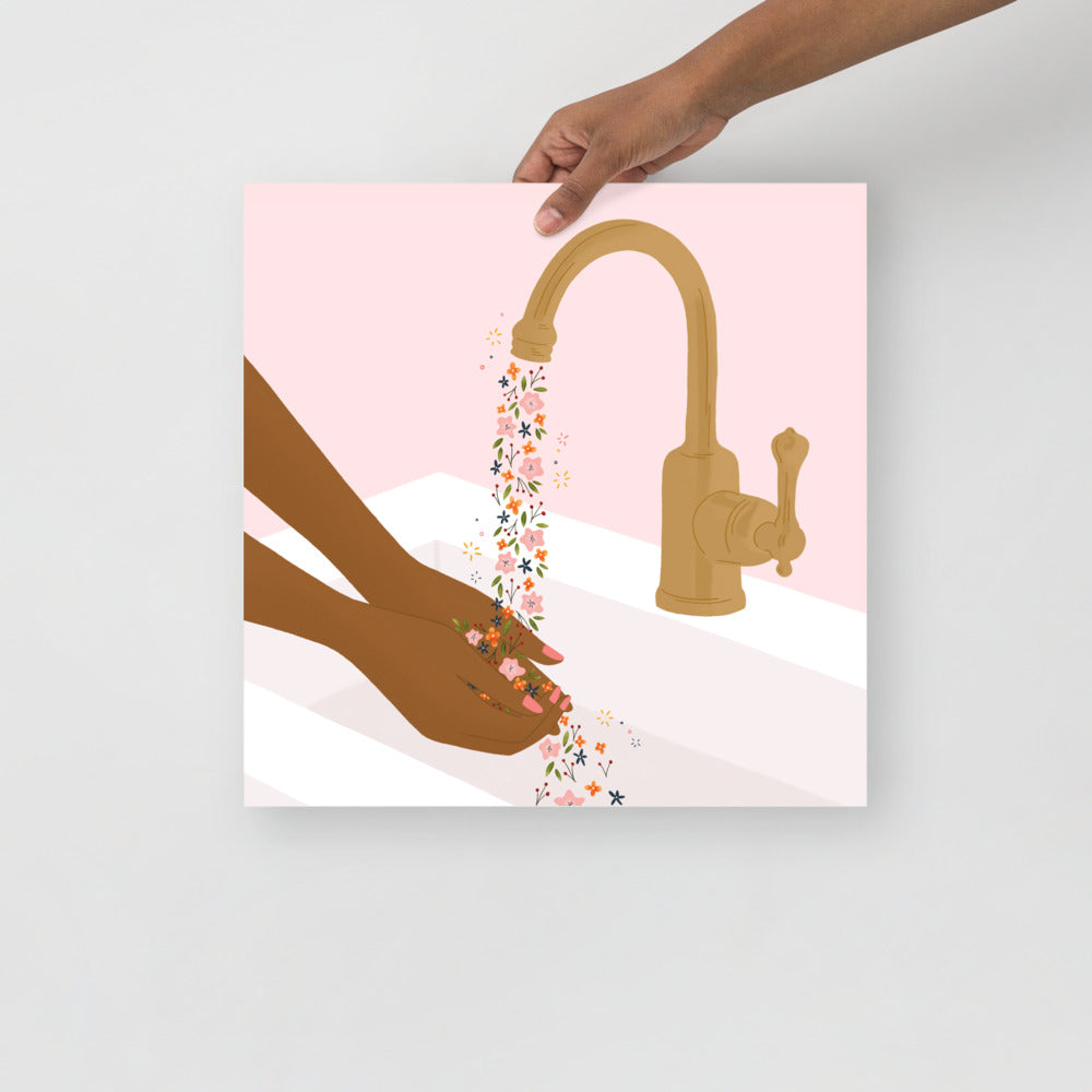Washing Hands art print