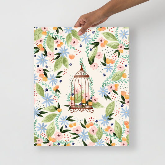 Birdcage art print