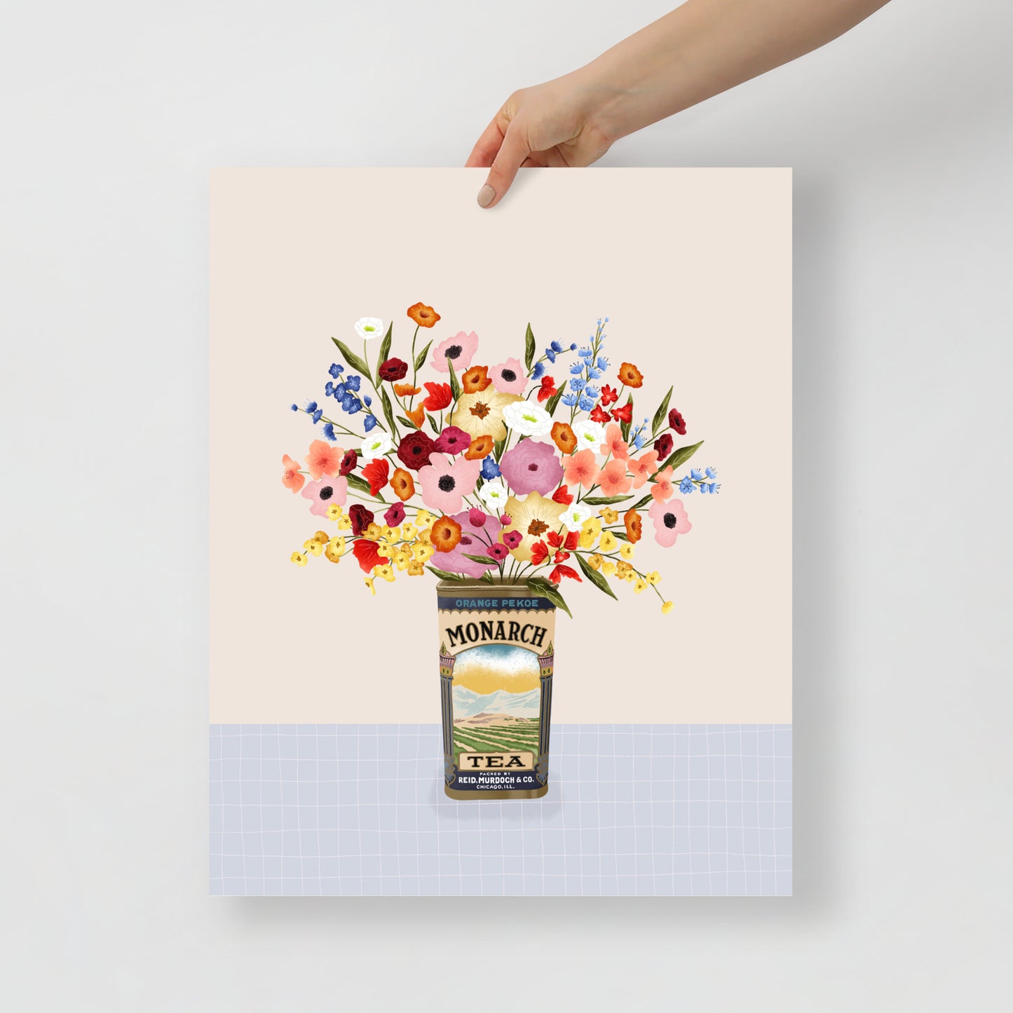 Vintage bouquet art print