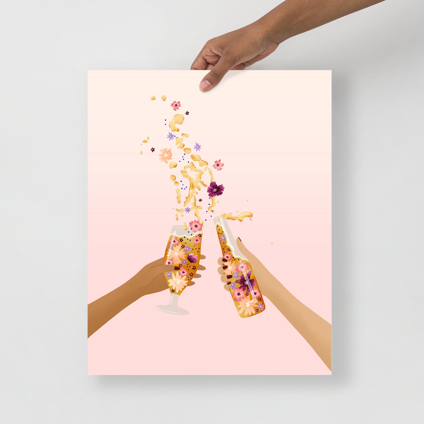 Cheers beers art print