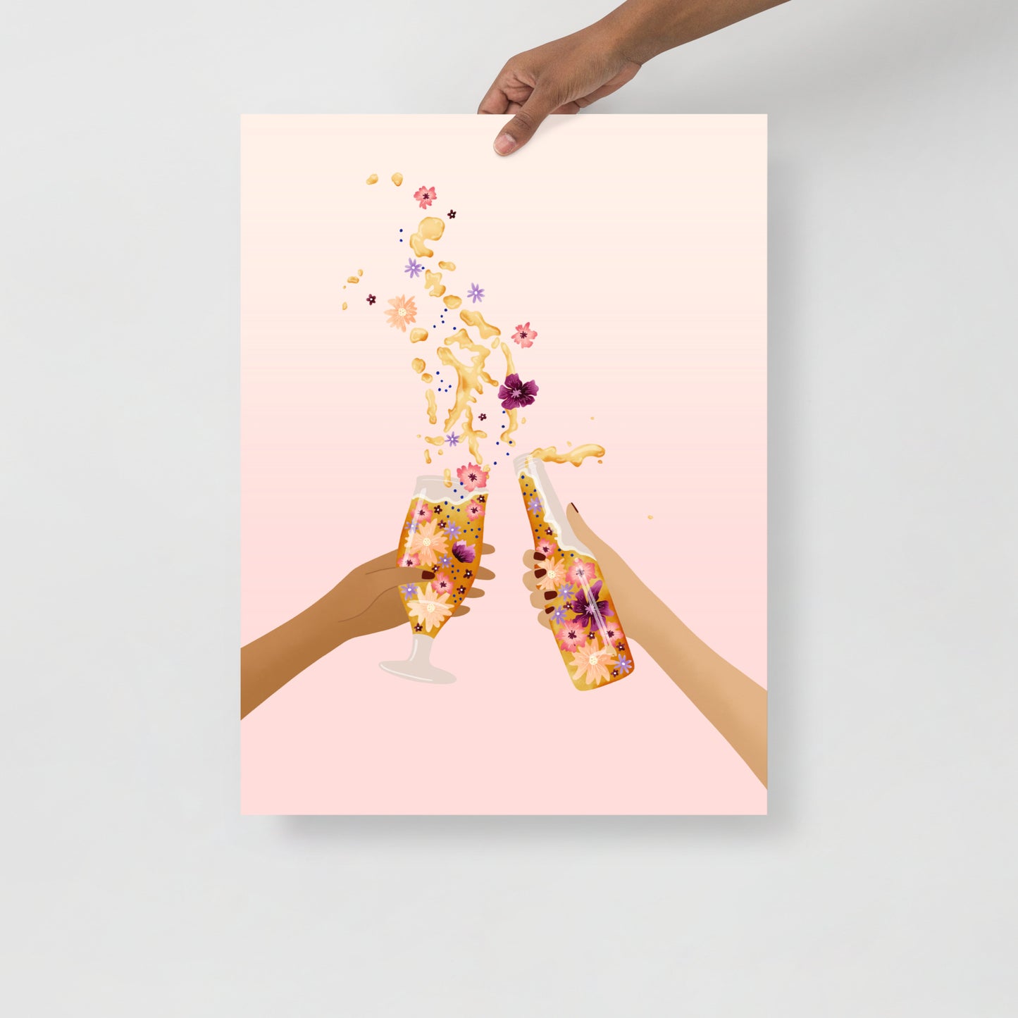 Cheers beers art print