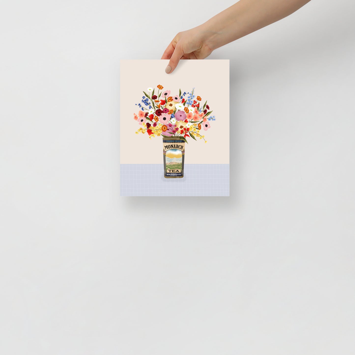 Vintage bouquet art print