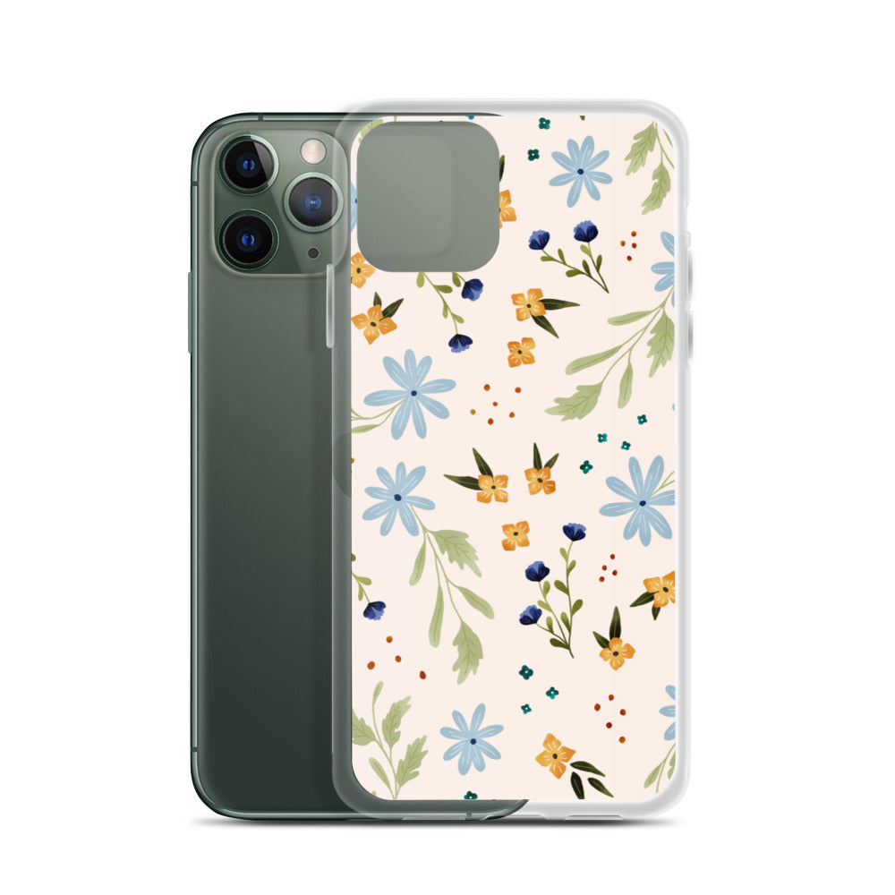 Blue Wildflower iPhone case