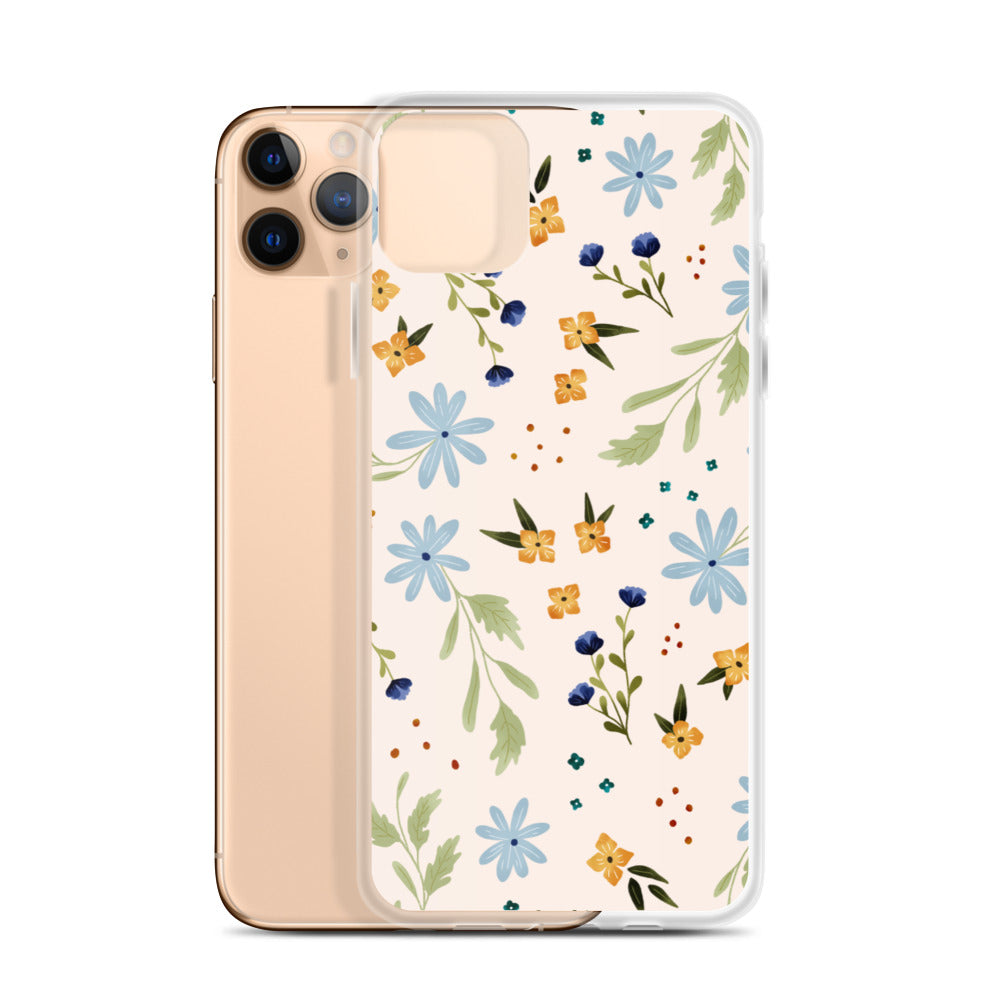 Blue Wildflower iPhone case