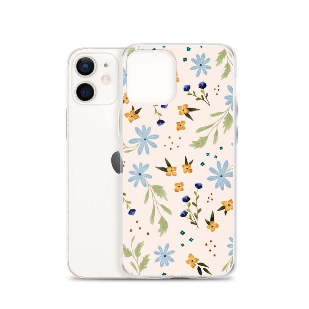 Blue Wildflower iPhone case