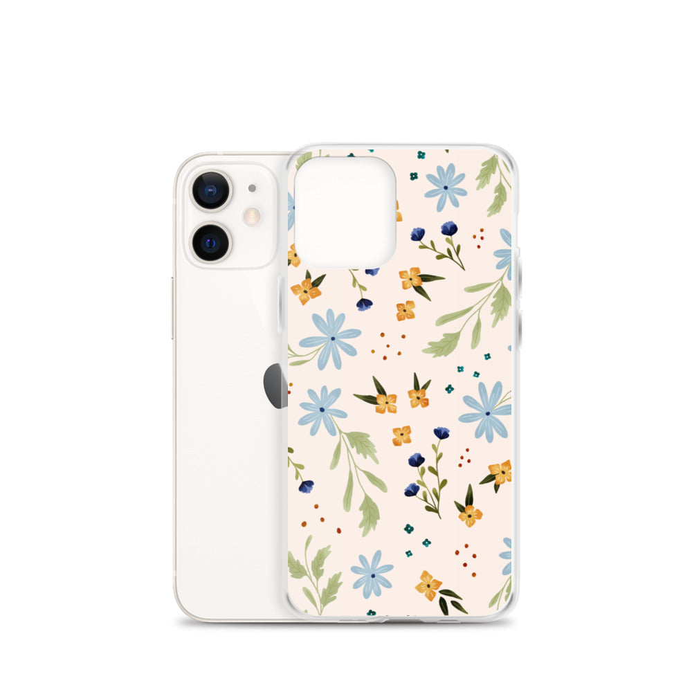 Blue Wildflower iPhone case