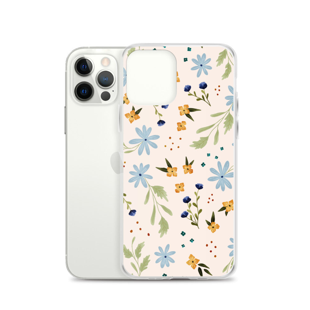 Blue Wildflower iPhone case