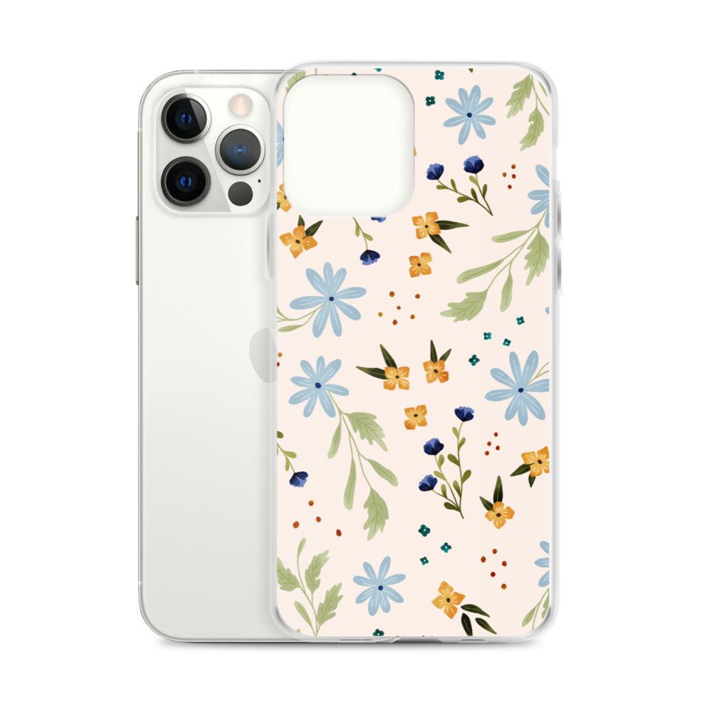 Blue Wildflower iPhone case