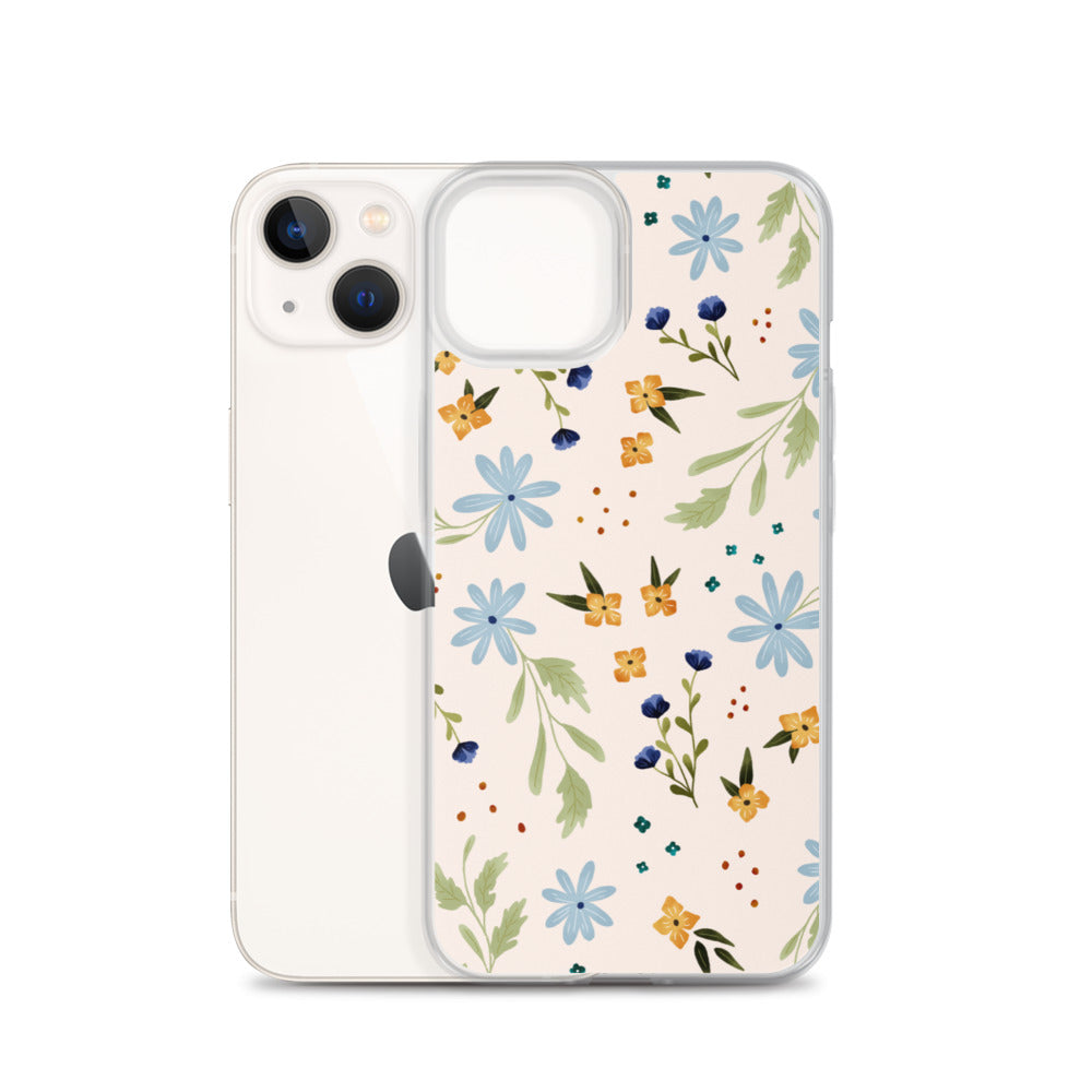 Blue Wildflower iPhone case