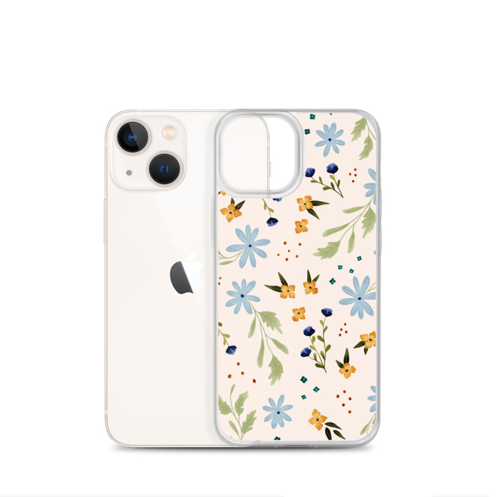 Blue Wildflower iPhone case