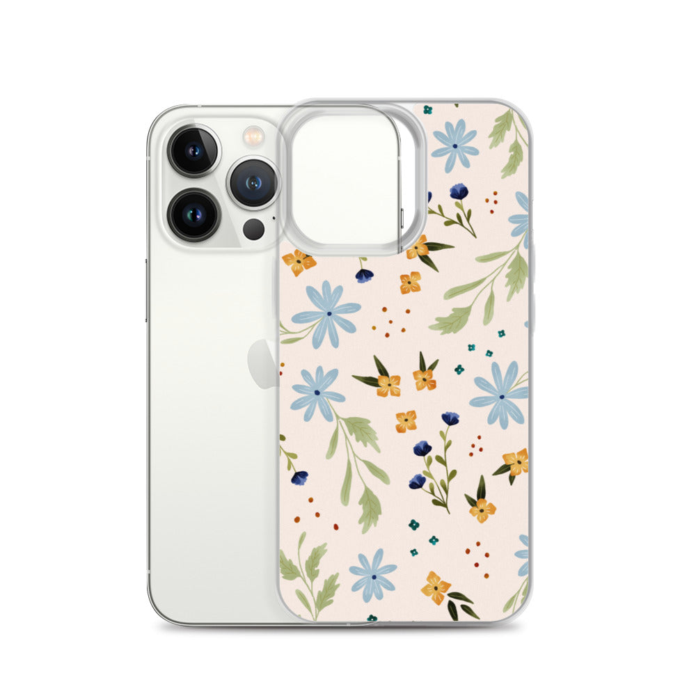 Blue Wildflower iPhone case