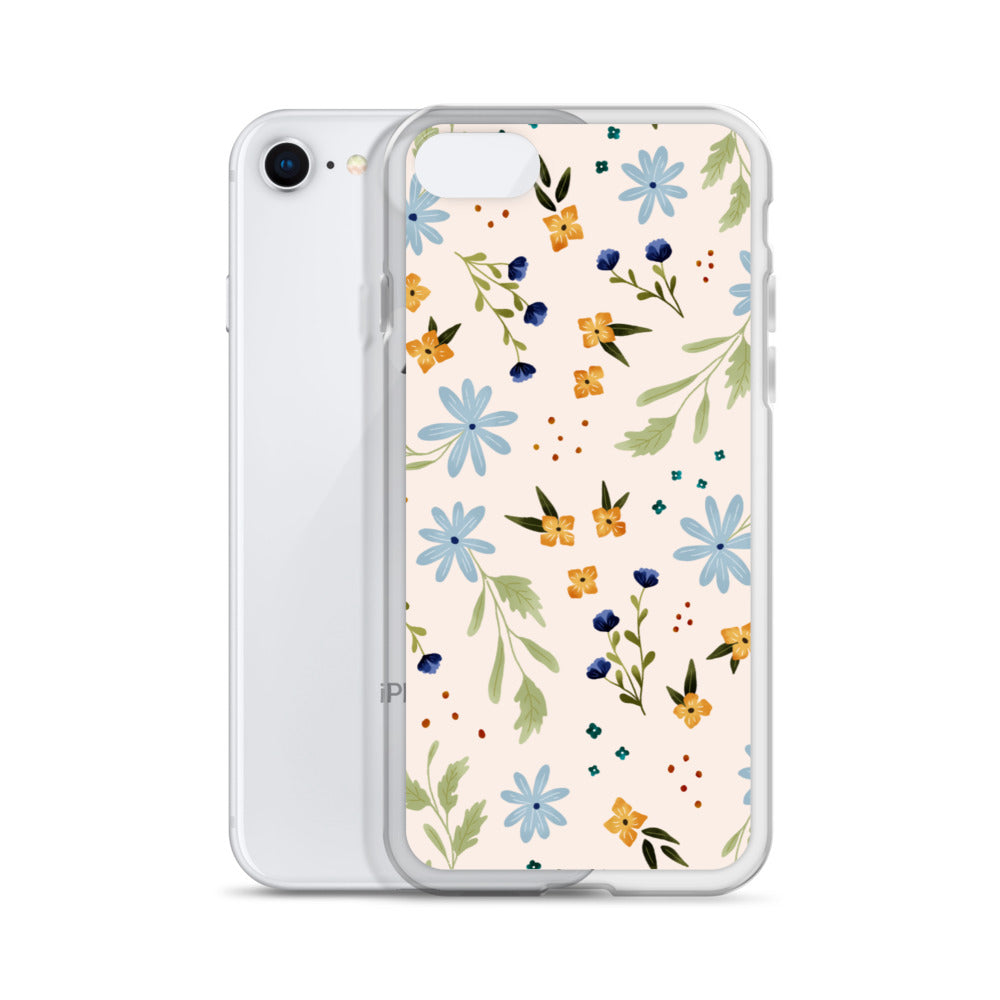 Blue Wildflower iPhone case