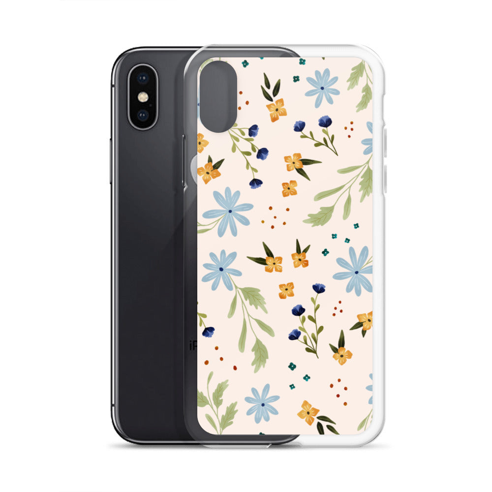 Blue Wildflower iPhone case