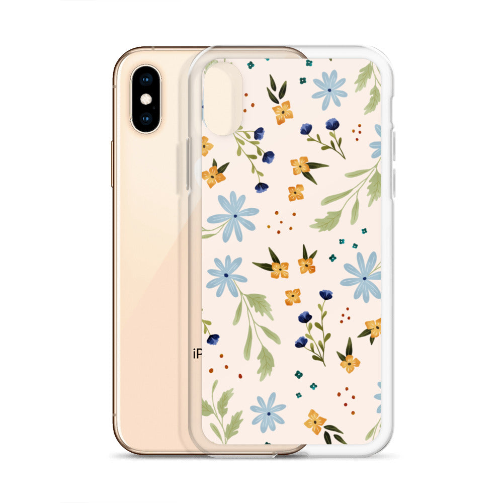 Blue Wildflower iPhone case