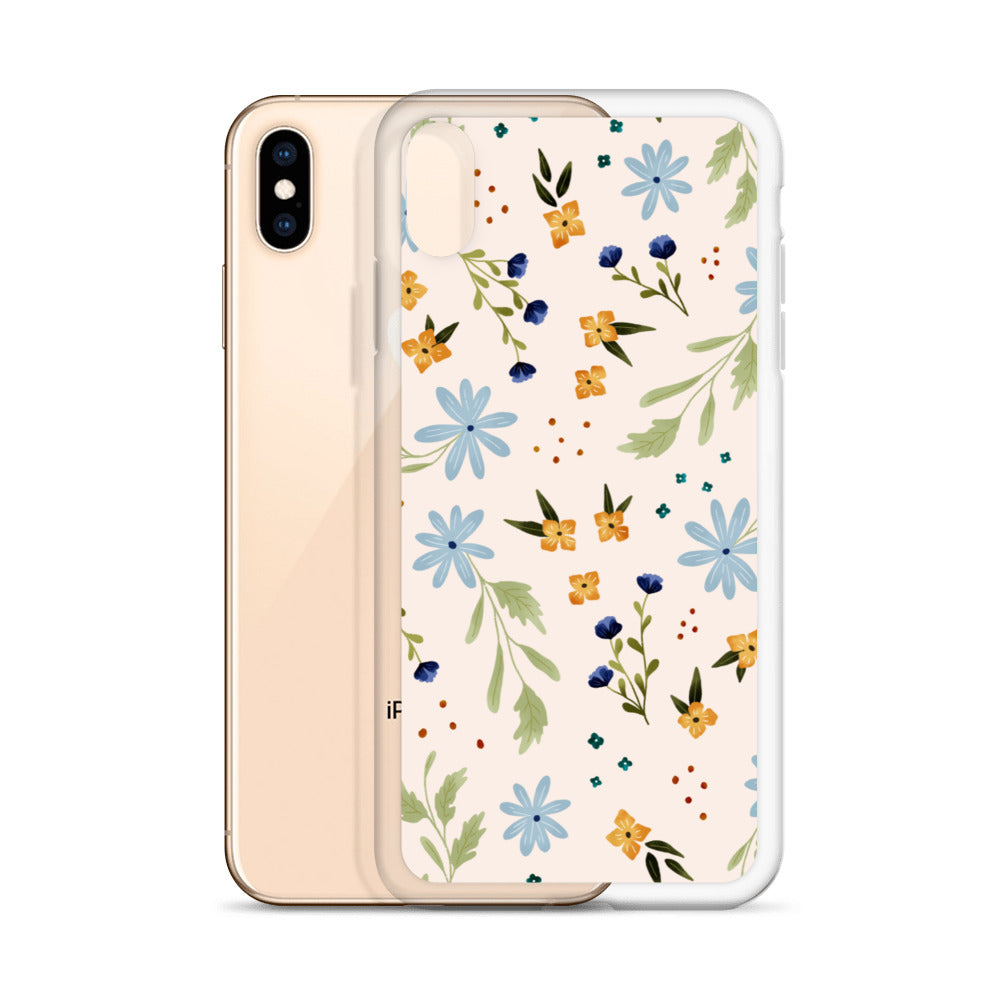 Blue Wildflower iPhone case