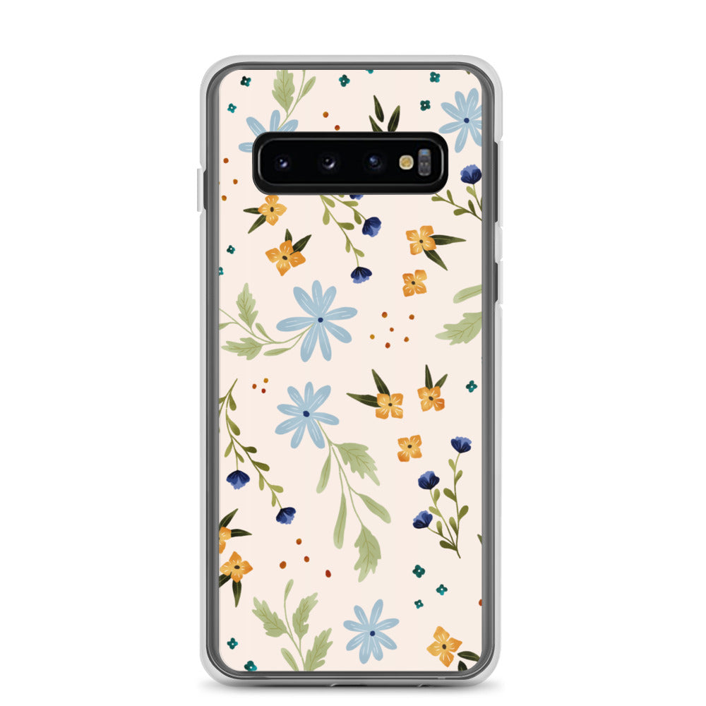 Blue Wildflower Samsung case