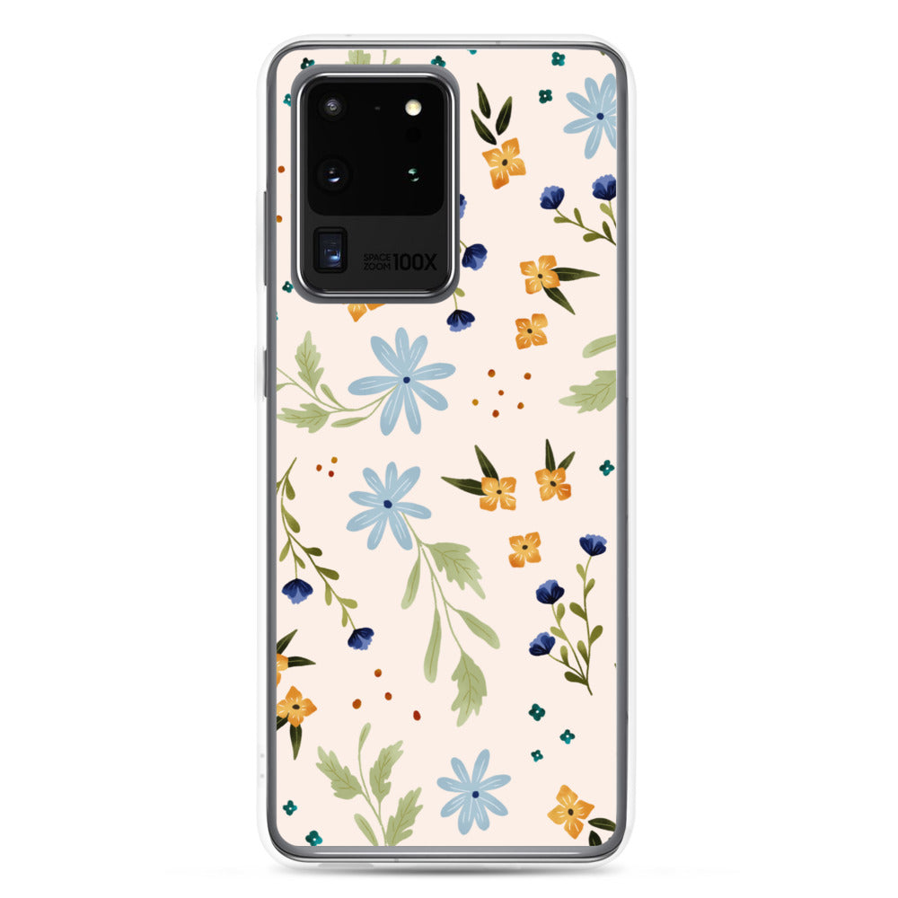 Blue Wildflower Samsung case