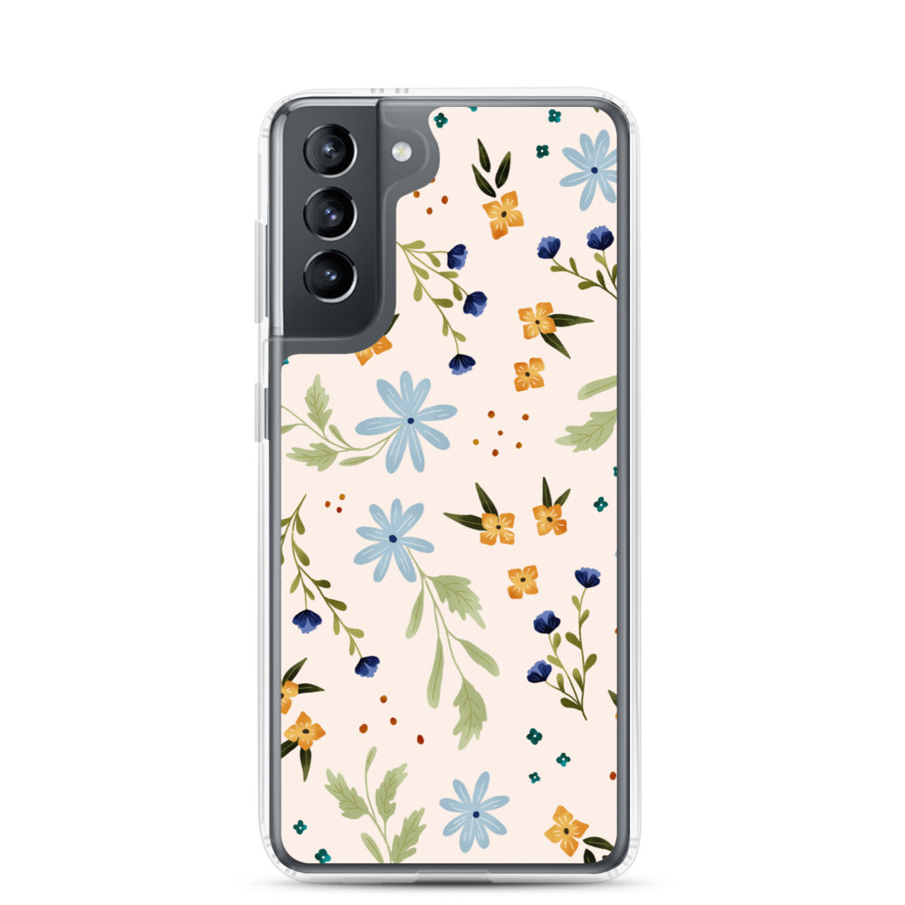 Blue Wildflower Samsung case