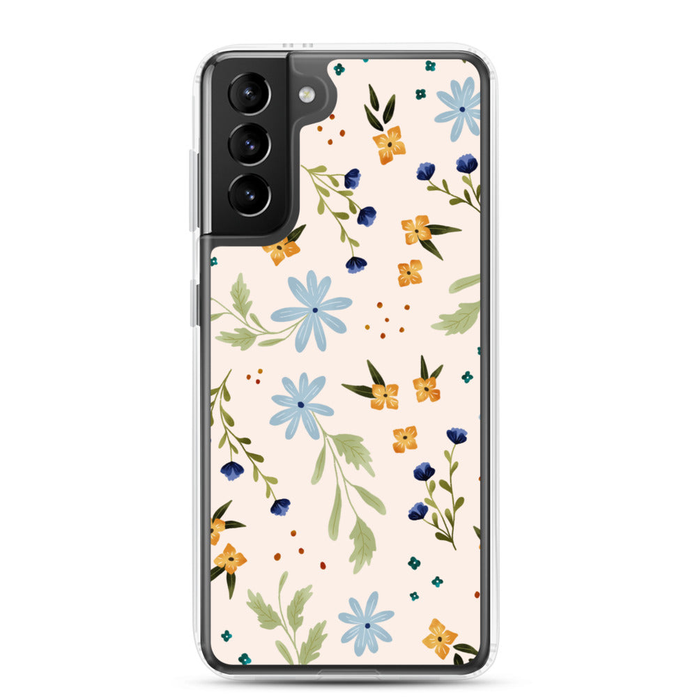 Blue Wildflower Samsung case